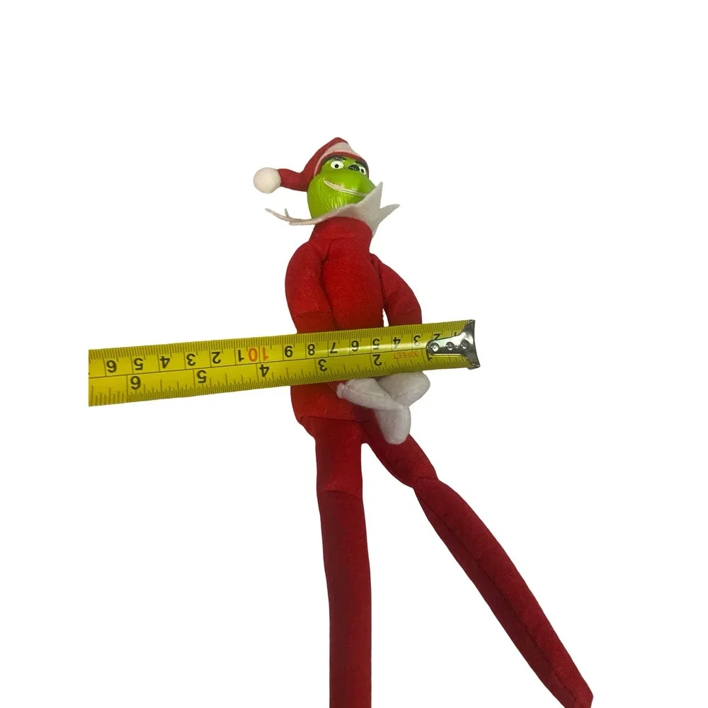 Grinch Christmas Elf Doll 13 inch Poseable Plush Holiday Decoration with‎ Box